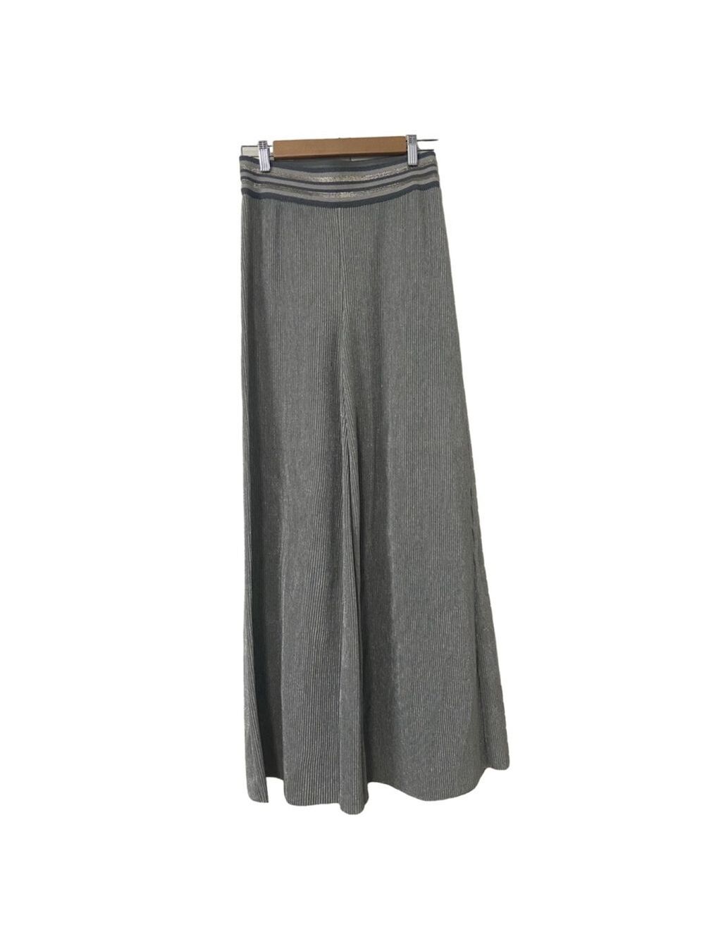 Anthropologies ett:twa Pants Small Silver Plisse Crepescule
Wide Leg Pull On - Picture 3 of 12